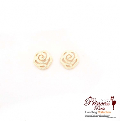 Small Rose Flower Shape Stud Earring